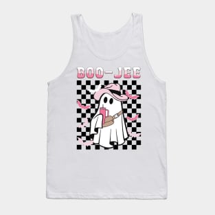 Spooky Season Cute Ghost Halloween Costume Boujee Boo-Jee Tank Top